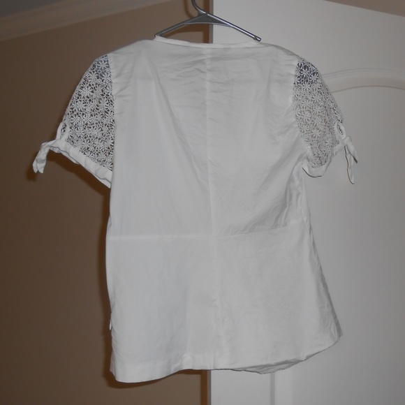 Zara Pleated Short Sleeve Blouse - Picture 3 of 4